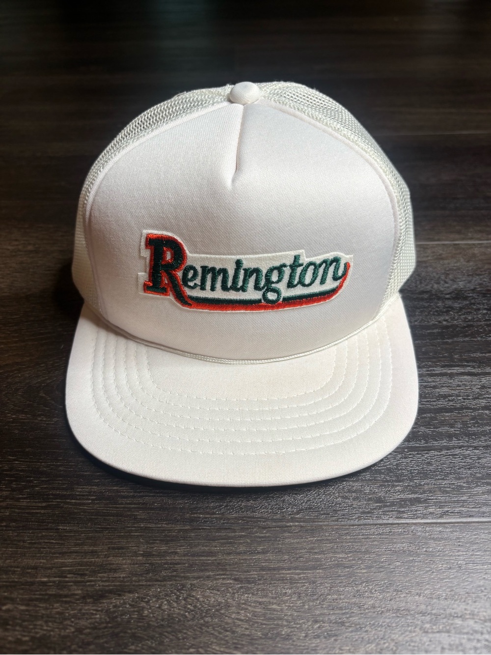 Vintage 80’s Remington Snapback Trucker Hat Cap Mesh Patch YA Youngan